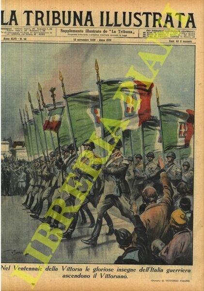 Nel Ventennale della Vittoria le gloriose insegne dell'Italia guerriera ascendono … | Immagine principale