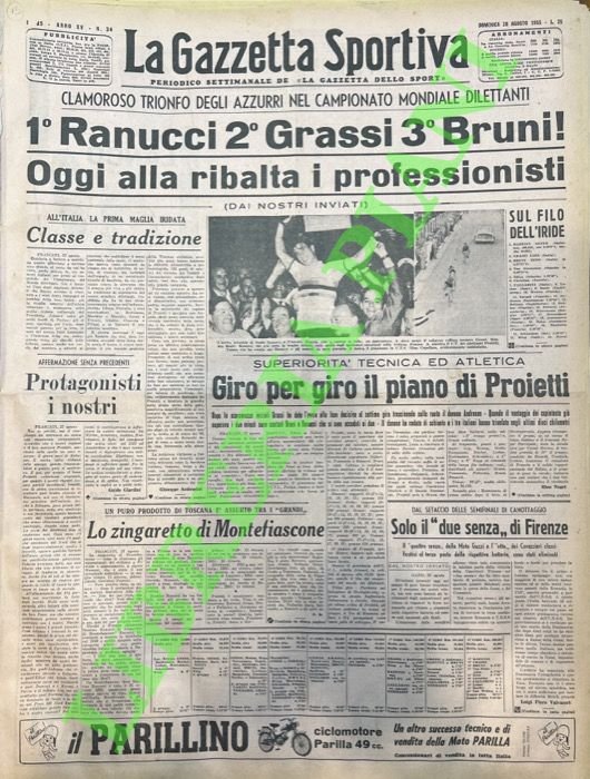 1° Ranucci 2° Grassi 3° Bruni! Oggi alla ribalta i …