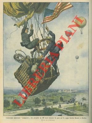 L'areostato americano "Conqueror" precipita durante la 'Gordon Bennet' a Berlino.