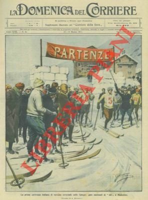 Sullo Spluga: gare nazionali di 'ski' a Madesimo.