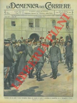 L'eroico bersagliere Benna con accanto la madre viene presentato ai …