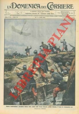 Aeroplano tedesco fatto cadere nelle trincee francesi.