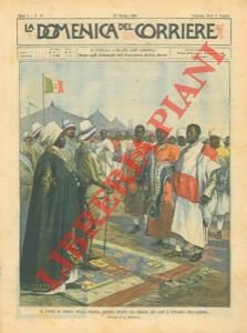 Il conte di Torino nella colonia Eritrea riceve gli omaggi dei capi e notabili dell'Asmara.
