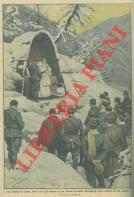 Fra le nevi gli artiglieri di una batteria di mortai …