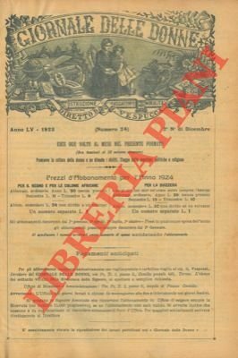 Giornale delle donne. Istruzione Passatempo Moralità. Promuove la coltura della …