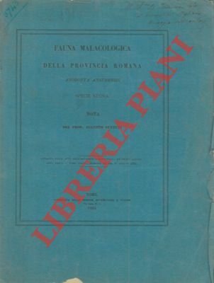 Fauna malacologica della provincia romana. Anodonta Anxurensis specie nuova.