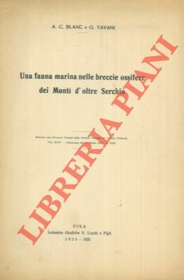 Una fauna marina nelle breccie ossifere dei Monti d'oltre Serchio.