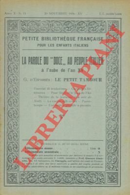 La parole du "Duce" au peuple italien à l'aube de …