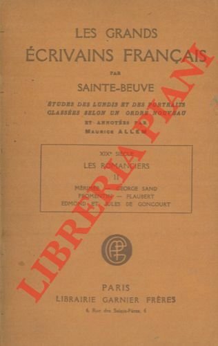 Les grands ecrivains français. XIX siecle. Les romanciers. Vol. II. …