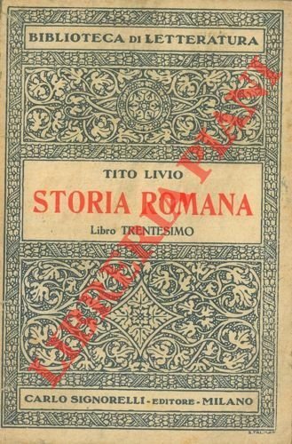 Storia romana. Libro trentesimo.