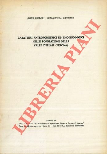 Caratteri antropometrici ed emotipologici nelle popolazioni della Valle d'Illasi (Verona) | Immagine Gallery 1