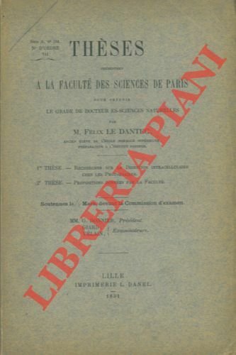 Recherches sur la digestion intracellulaire chez les Protozoaires.