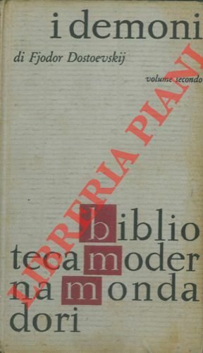 I demoni. Volume secondo.
