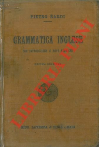 Grammatica inglese.