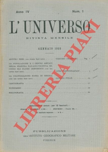 La popolazione e i centri abitati della pianura padano-veneta secondo gli ultimi censimenti.