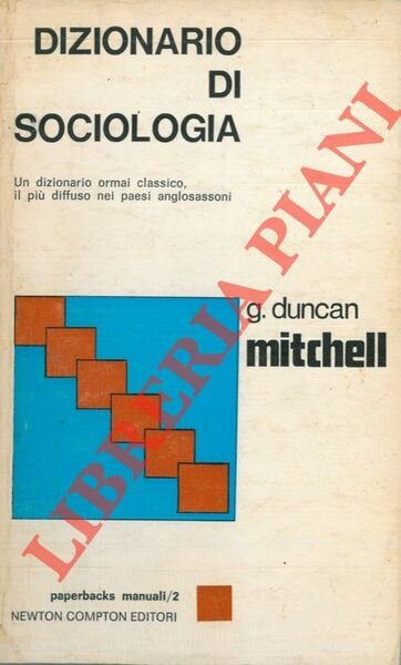 Dizionario di sociologia.