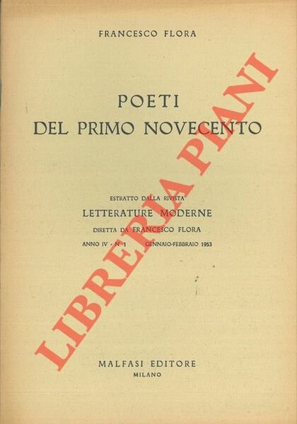 Poeti del primo novecento.