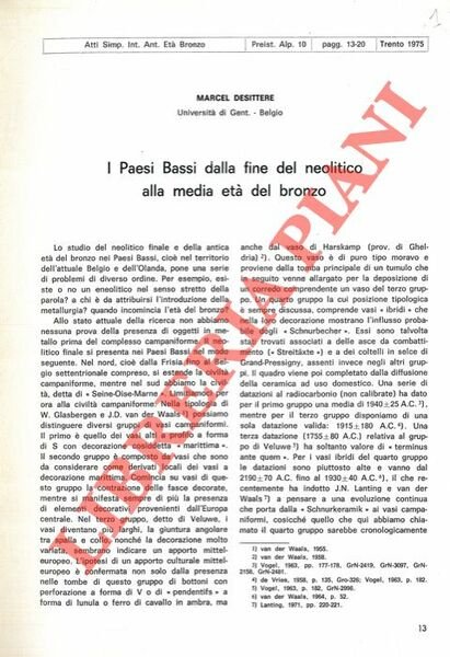 I Paesi Bassi dalla fine del Neolitico alla media età …