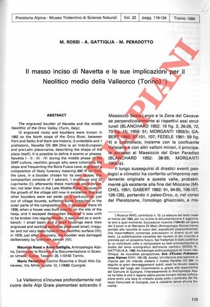 Il masso inciso di Navetta e le sue implicazioni per …