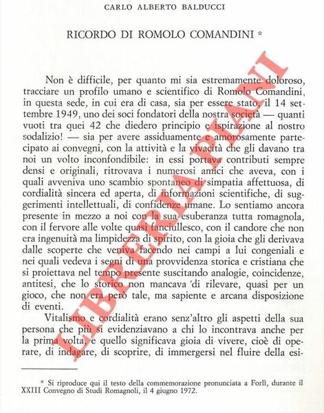 Ricordo di Romolo Comandini con un'appendice di Scritti di Romolo …