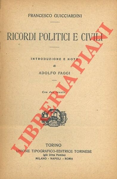Ricordi politici e civili.