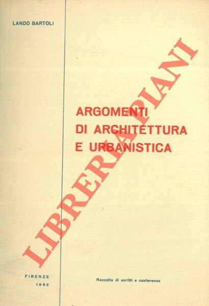 Argomenti di architettura e urbanistica.