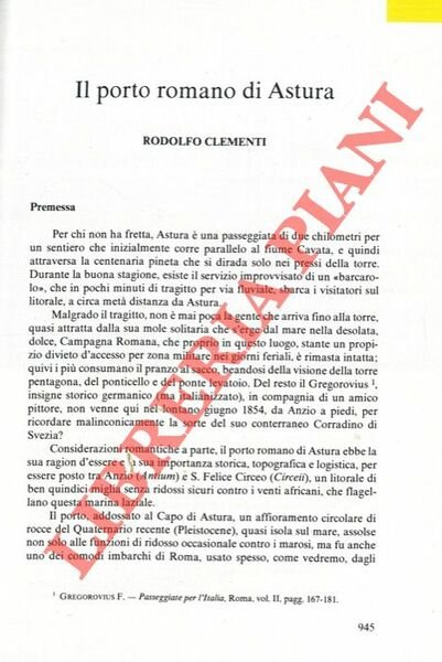 Il porto romano di Astura.