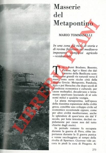 Masserie del Metapontino.