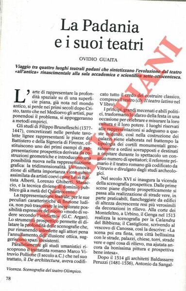 La Padania e i suoi teatri.