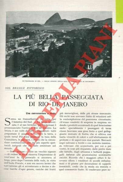 La più bella passeggiata di Rio de Janeiro.