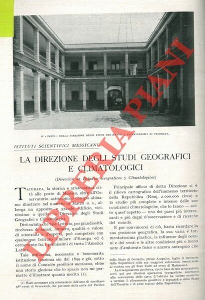 La Direzione degli Studi Geografici e Climatologici.
