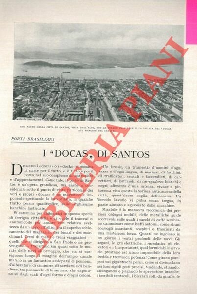 Porti brasiliani. I “docas” di Santos.
