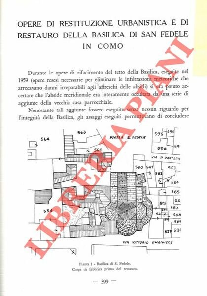 Opere di restituzione urbanistica e di restauro della Basilica di …