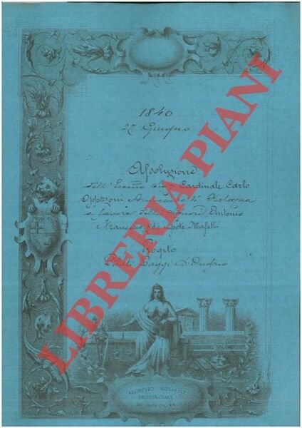 Assoluzione per censimento di beni detto di Bagno di Piano …