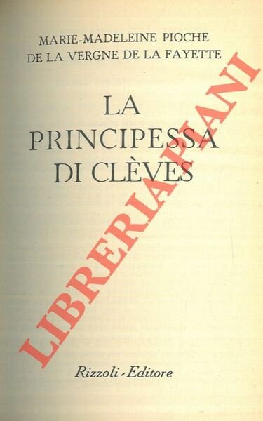 La principessa di Clèves.