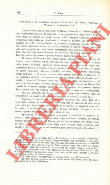 Palermo. La collezione etrusca “Casuccini” del Museo Nazionale. Restauro e …
