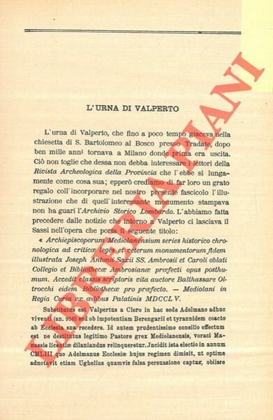 L'urna di Valperto.