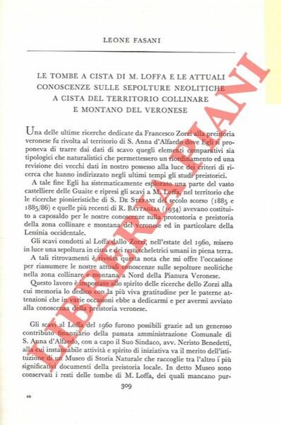 Le tombe a cista di M. Loffa e le attuali … | Immagine principale