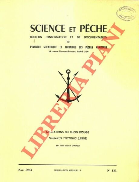 Migration du Thon rouge (Thunnus thunnus (Linnè).