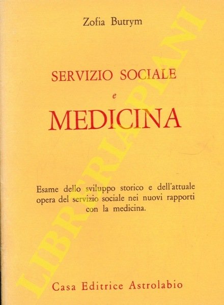 Servizio sociale e medicina.