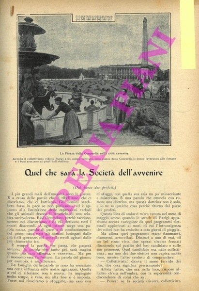 Quel che sarà la Società dell'avvenire.