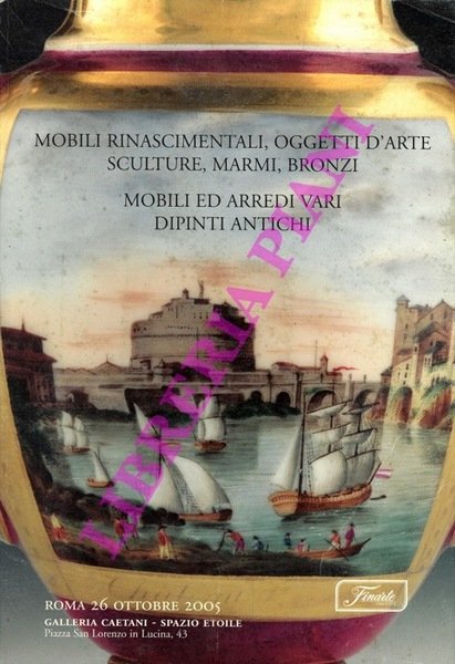 Asta di mobili rinascimentali, oggetti d'arte, sculture, marmi, bronzi. Mobili …