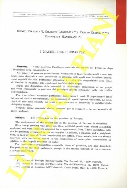 I maceri del Ferrarese.