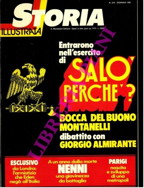 Entrarono nell'esercito di Salò perchè ? Dibattito con Giorgio Almirante.Bocca …