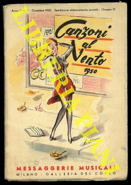 Canzoni al vento. 1950. Raccolta di tutte le canzoni di …