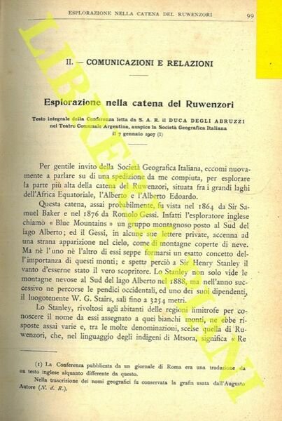 Esplorazione nella catena del Ruwenzori.