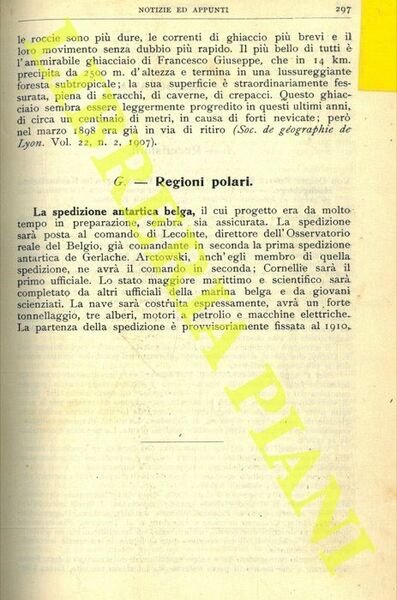 La spedizione antartica belga.