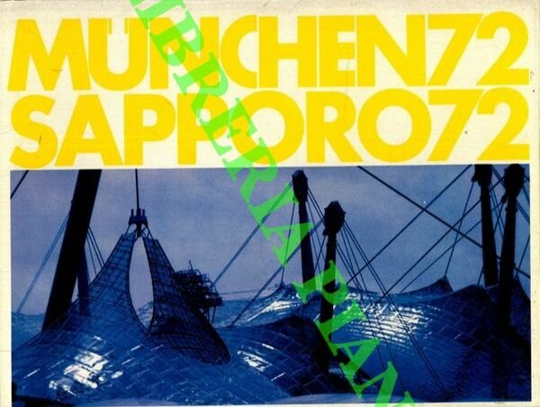 Munchen 72. Sapporo 72. Biblioteca sportiva olimpica, CONI, Opera completa composta da due volumi, 336+175, rilegature editoriali in tutta similpelle gialla, con titoli bianchi ai piatti ed ai dorsi, pagine ottimamente conservate e riccamente illustrate con numerose foto a colori ed in nero molte delle quali a tutta pagina, in italiano, inglese, francese, tedesco, con cofanetto rigido, illustrato, con polvere, ingiallito e segni din usura Numero Pagine 511