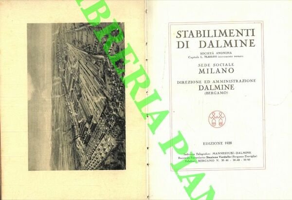 Catalogo Generale degli Stabilimenti di Dalmine (Bergamo).