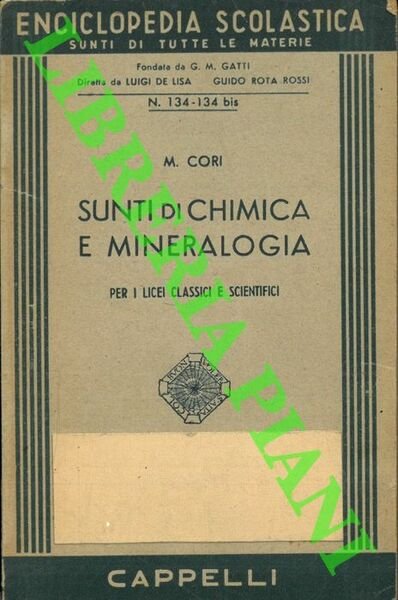 Sunti di chimica e mineralogia.